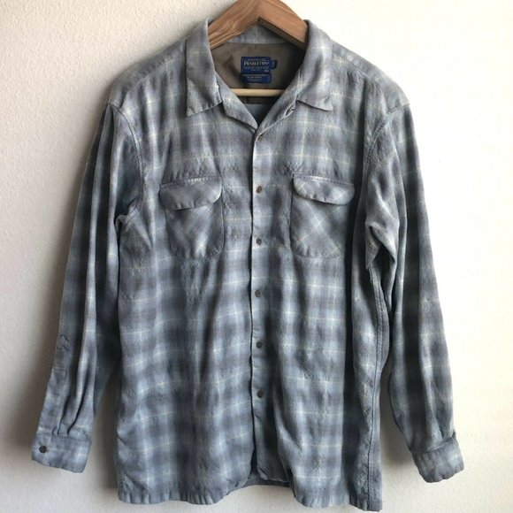 Pendleton Blue Plaid Board Shirt Eco 